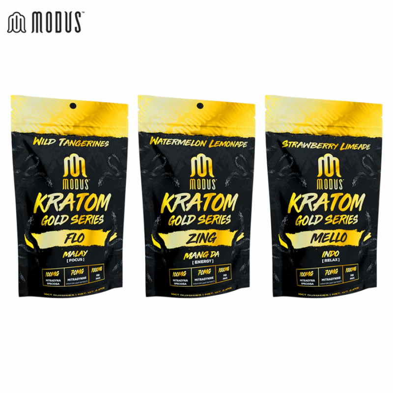 Modus Kratom Gold Series 10ct Gummies 1ct - Premium  from H&S WHOLESALE - Just $18! Shop now at O&Z WHOLESALE