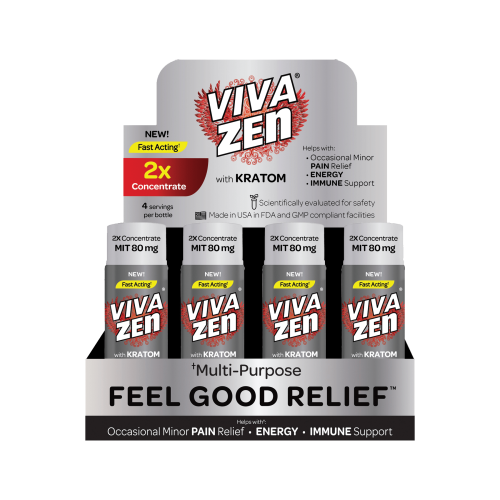 Vivazen Concentrate 2X Silver Glass Shot 12ct Display - Premium  from H&S WHOLESALE - Just $87! Shop now at H&S WHOLESALE