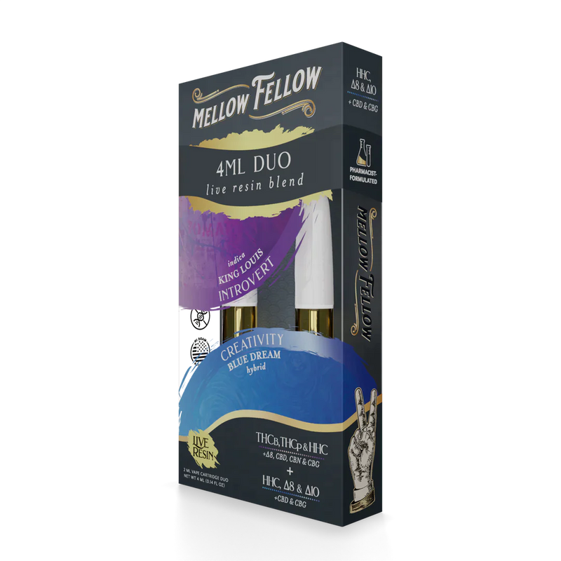 Mellow Fellow Live Resin Blend 2x2g DUO Cartridge 2ct - Premium  from H&S WHOLESALE - Just $24! Shop now at H&S WHOLESALE