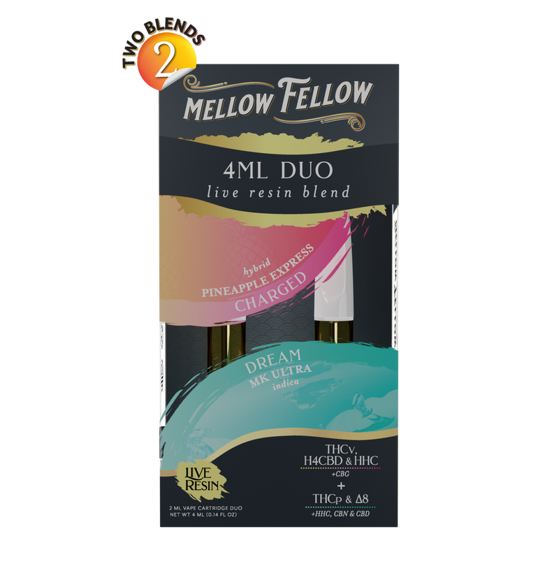 Mellow Fellow Live Resin Blend 2x2g DUO Cartridge 2ct - Premium  from H&S WHOLESALE - Just $24! Shop now at H&S WHOLESALE