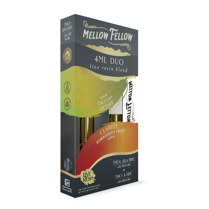Mellow Fellow Live Resin Blend 2x2g DUO Cartridge 2ct - Premium  from H&S WHOLESALE - Just $24! Shop now at H&S WHOLESALE