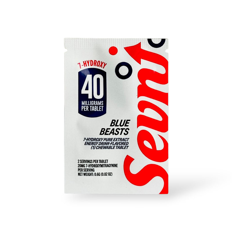 Sevn 7-Hydroxy Pure Extract 40mg Single Tablet Per Pack 30ct Display Box - Premium  from Y&M WHOLESALE - Just $115! Shop now at O&Z WHOLESALE