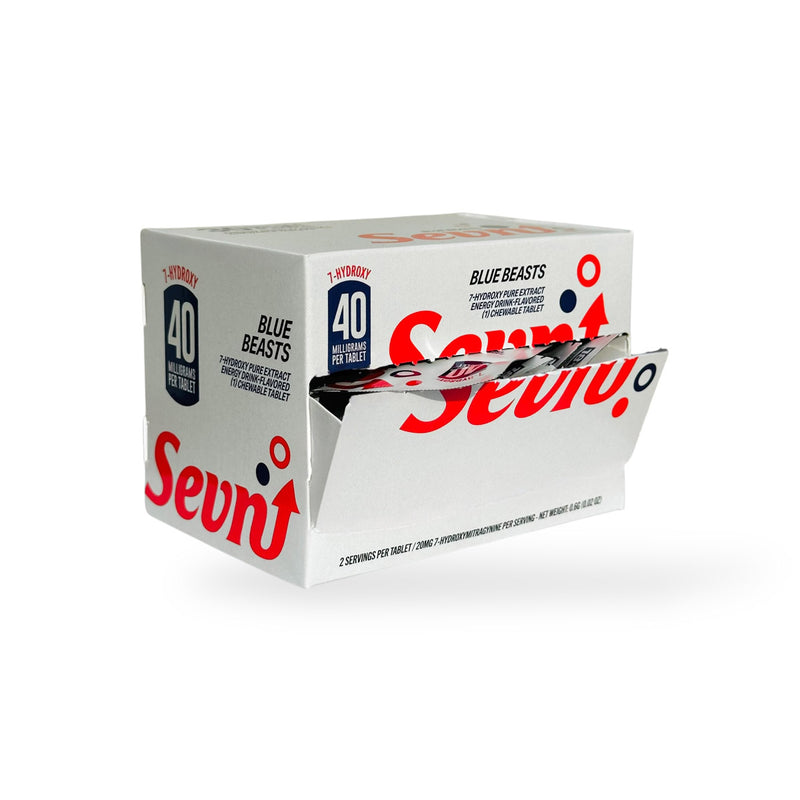 Sevn 7-Hydroxy Pure Extract 40mg Single Tablet Per Pack 30ct Display Box - Premium  from Y&M WHOLESALE - Just $115! Shop now at O&Z WHOLESALE