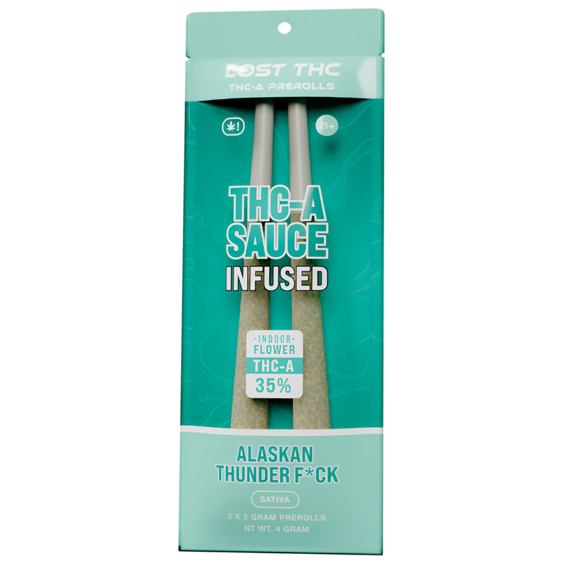 Lost THC-A Sauce Infused X2 Prerolls 2ct 2g 10ct Display Box - Premium  from Y&M WHOLESALE - Just $45! Shop now at O&Z WHOLESALE