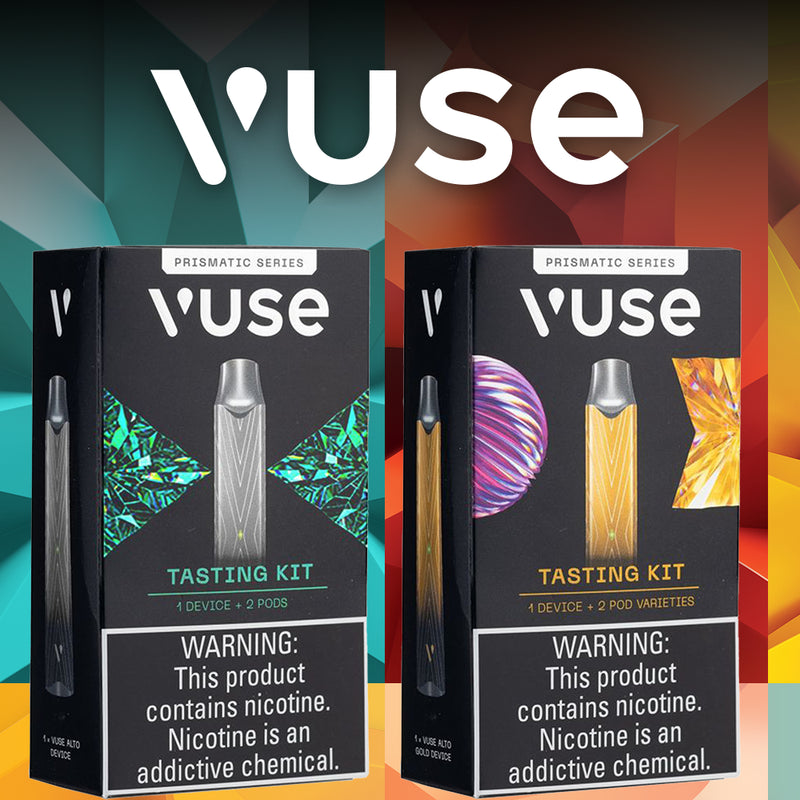 VUSE Alto Prismatic Series Tasting Kit With 2X1.8ML Prefilled Nicotine Pods 5pc 1ct Display Box - Premium  from O&Z WHOLESALE - Just $85! Shop now at O&Z WHOLESALE