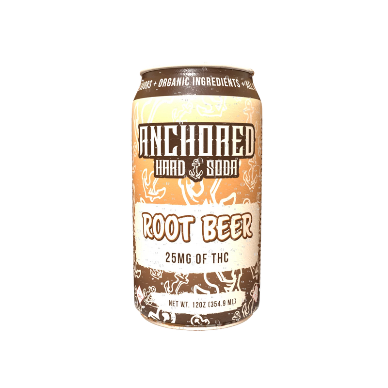 Anchored D9 Hard Soda 25mg 4ct Can Soda