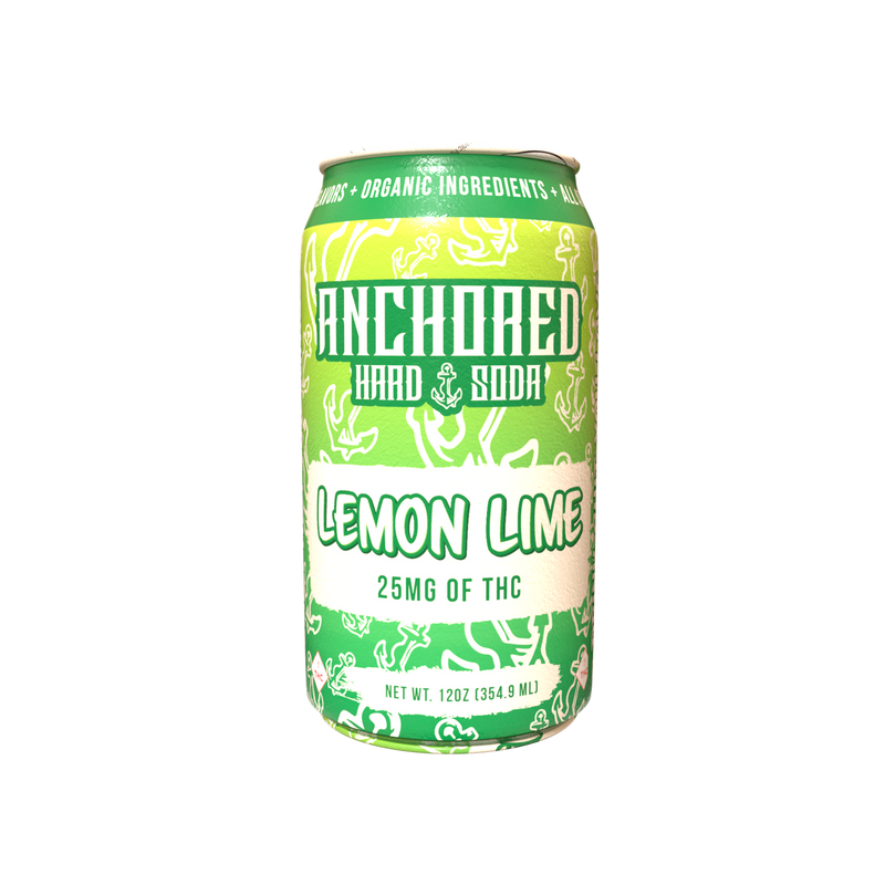 Anchored D9 Hard Soda 25mg 4ct Can Soda