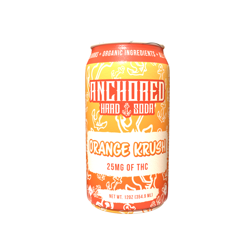 Anchored D9 Hard Soda 25mg 4ct Can Soda