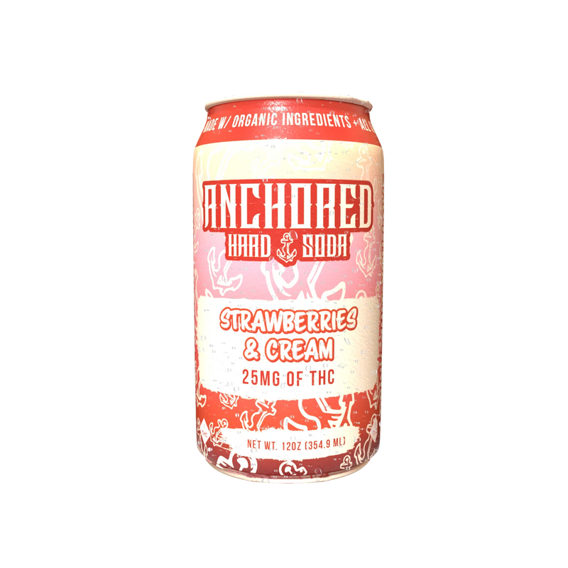 Anchored D9 Hard Soda 25mg 4ct Can Soda