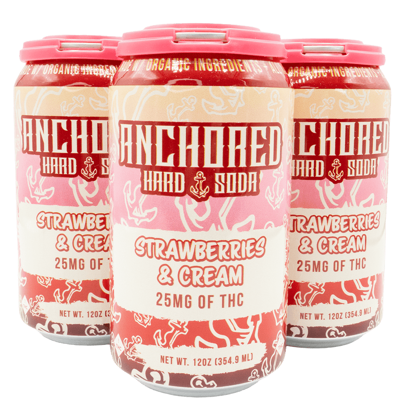 Anchored D9 Hard Soda 25mg 4ct Can Soda