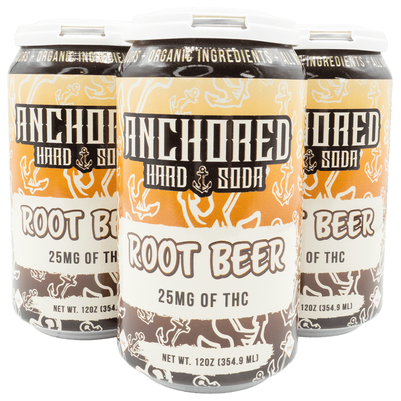 Anchored D9 Hard Soda 25mg 4ct Can Soda