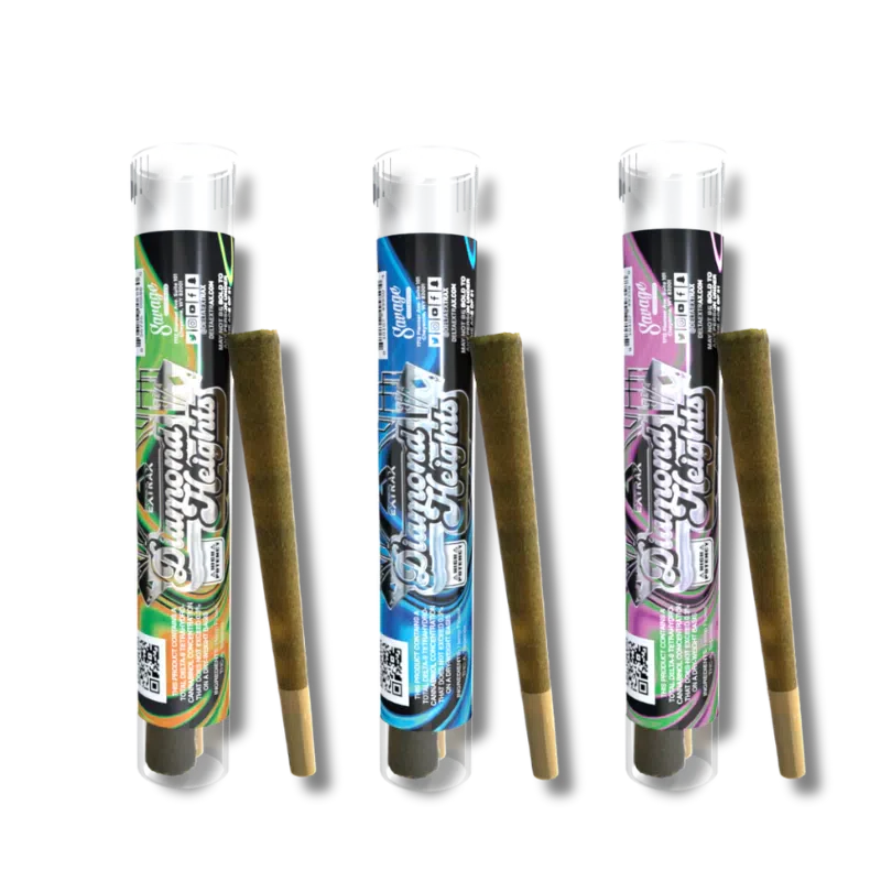Extrax Diamond Heights 1.3g 2Exotic Indoor Prerolls THC-A 1ct Prerolls - Premium  from H&S WHOLESALE - Just $10! Shop now at H&S WHOLESALE