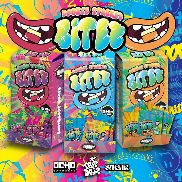 Trip Drip Bites 2.0 THC Blend Gummies 2pk 1000mg 60ct Display Box