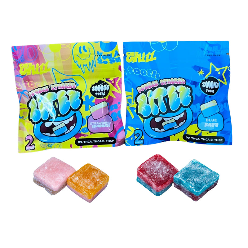 Trip Drip Bites 2.0 THC Blend Gummies 2pk 1000mg 60ct Display Box