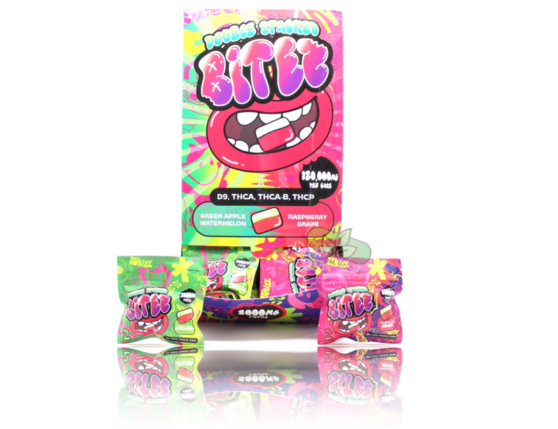Trip Drip Bites 2.0 THC Blend Gummies 2pk 1000mg 60ct Display Box