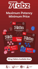7Tabz Max Potency Pure Extract 65mg 4pk Tablets 10ct Display Box