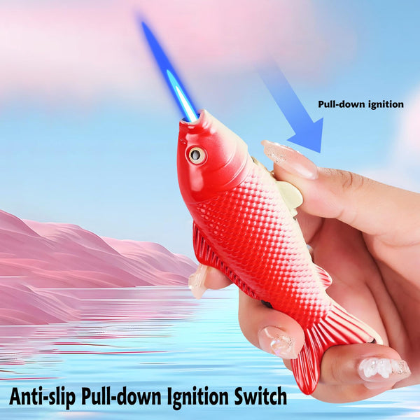 Clickit Torch Lighter Koi Fish With LED 16ct Display Box GH-9281