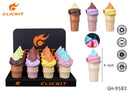 Clickit Mini Ice Cream Torch Lighter 12ct Display Box GH-9583