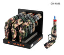 Clickit Pistol Double Torch Lighter 15ct Display Box GH-4848
