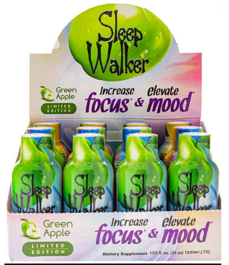 Sleepwalker 2oz Mood Enhancement Liquid Shots 12ct Display Box