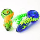 5’’ Fancy Glow In Dark Color Characters Hand Pipe