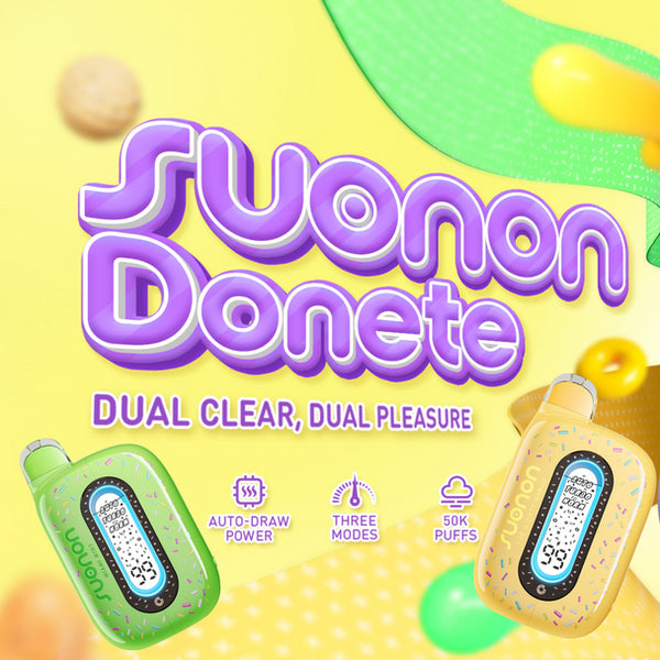 Suonon Donete 50,000 Puffs 5% Nic 20ml Disposable Vape 5ct Display Box