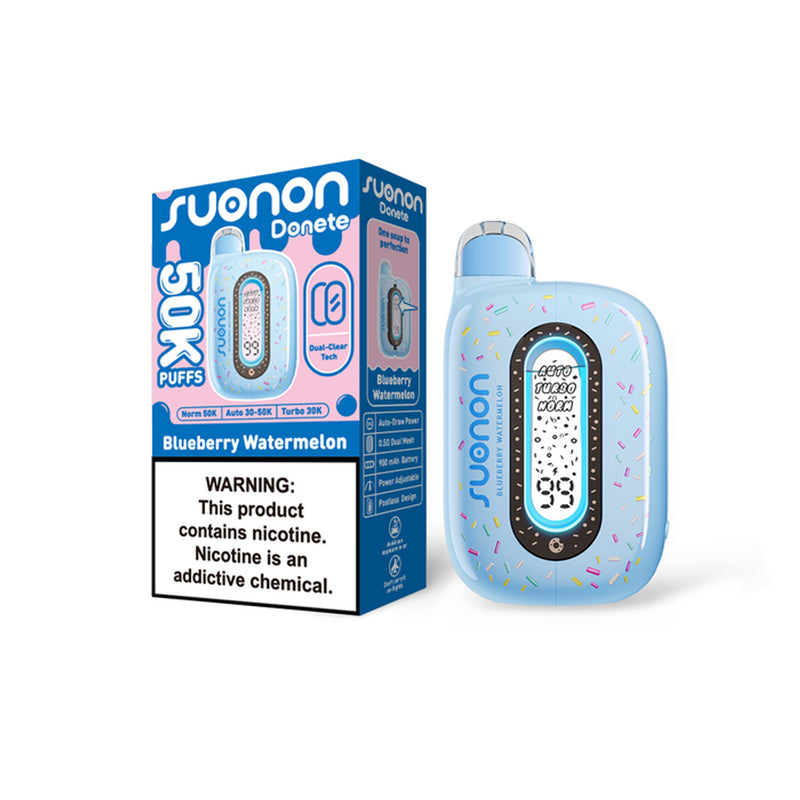 Suonon Donete 50,000 Puffs 5% Nic 20ml Disposable Vape 5ct Display Box