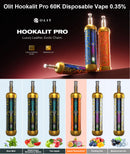 OLIT Hookalit Pro 60,000 Puffs 50ml 35% Nic Disposable Vape 5ct Display Box