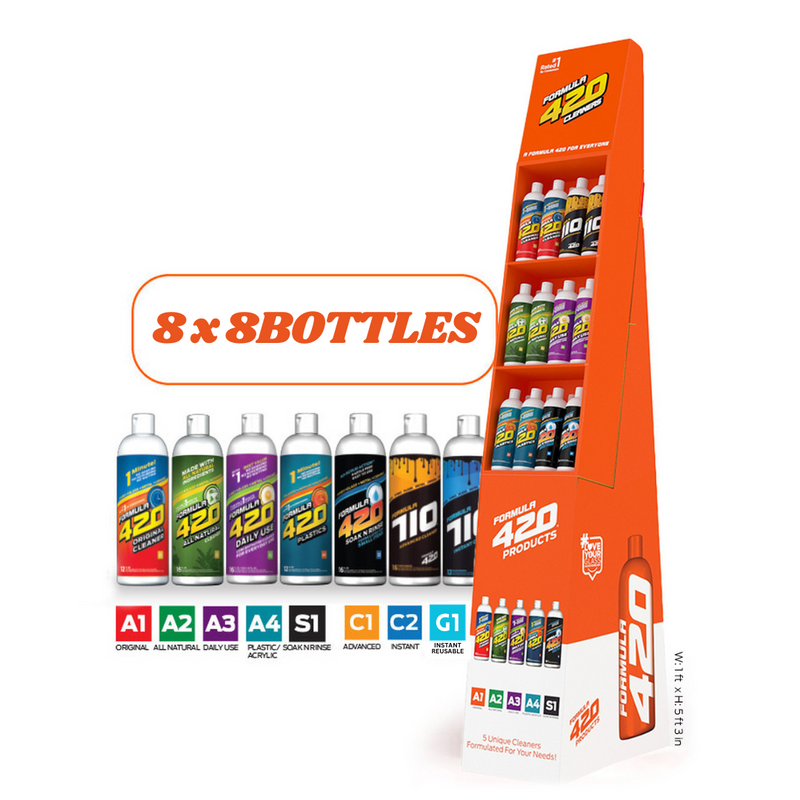 Formula 420 25th Anniversary Clean Bong Bottle with Free LED Sign - Premium  from H&S WHOLESALE - Just $360! Shop now at Y&M WHOLESALE