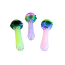 Colored Glass Fumed Slime Head 5’’ Large Hand Pipe 1ct LP-117