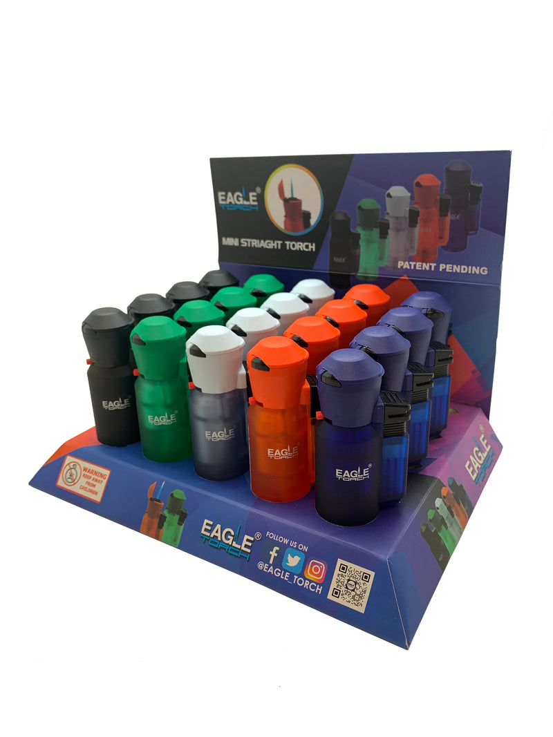 Eagle Torch Mini-Straight Torch PT180MS 20ct Display Box - Premium  from H&S WHOLESALE - Just $30! Shop now at Y&M WHOLESALE