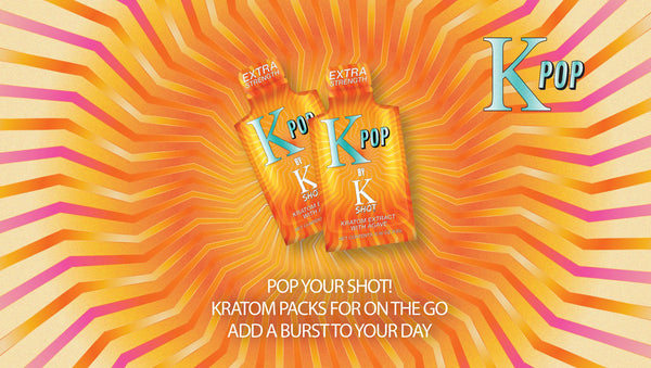 K Pop Gel By K Shot Extra Strength 100mg Mitragynine Kratom + Agave 12ct Display Box