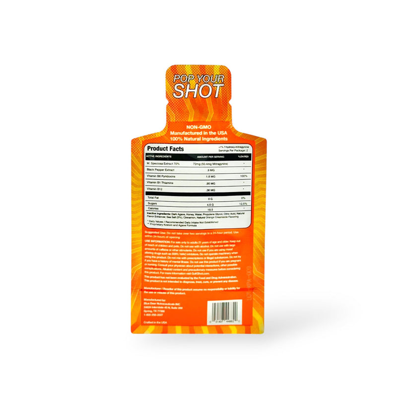 K Pop Gel By K Shot Extra Strength 100mg Mitragynine Kratom + Agave 12ct Display Box