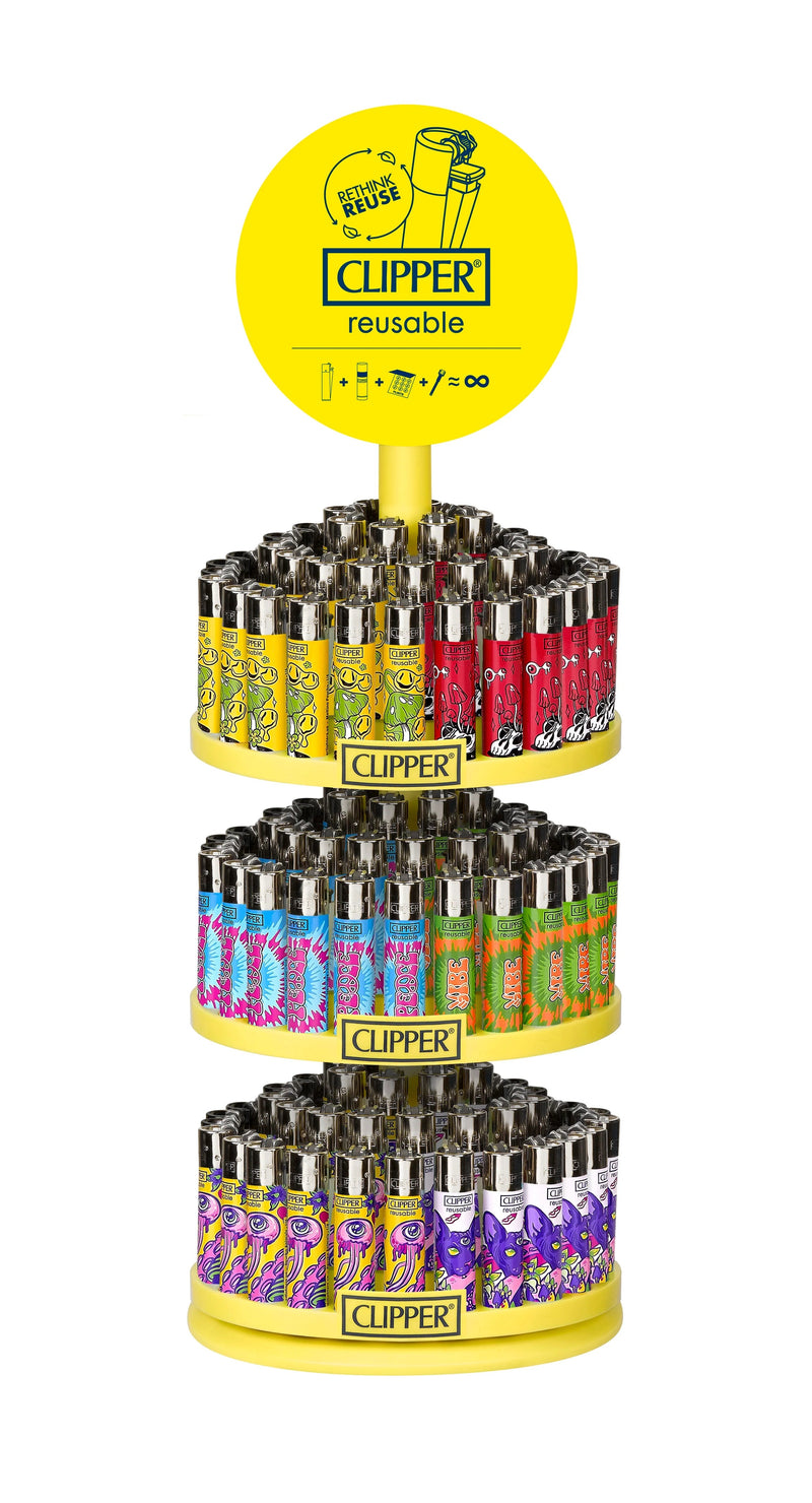 Clipper Reusable Classic Mixed 144ct+12 Free, Display Box