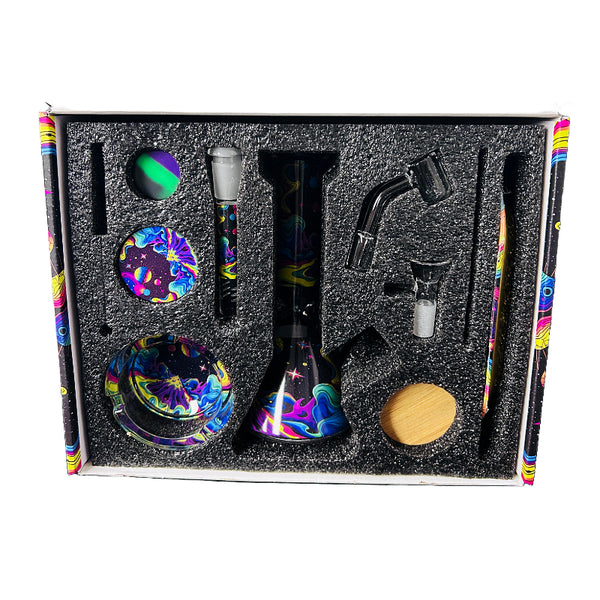 7’’ Out Of Space Fantasy Planet Essential Water Pipe 10pc Kit 1ct Box #ot5533
