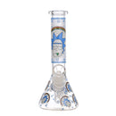 8” Glow In Dark Ricky and Morty Water Pipe With 45* Banger 5ct ￼ - Premium  from H&S WHOLESALE - Just $60! Shop now at H&S WHOLESALE