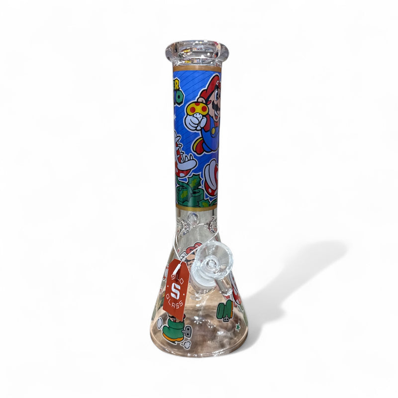 10” Silo Glass Water Pipe Mario 1ct