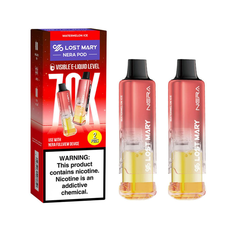 Lost Mary NERA Fullview 70,000 Puffs Pods 24mL 50mg Nic Disposable Vape 5ct Display Box