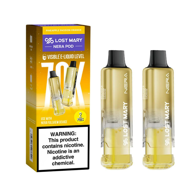 Lost Mary NERA Fullview 70,000 Puffs Pods 24mL 50mg Nic Disposable Vape 5ct Display Box