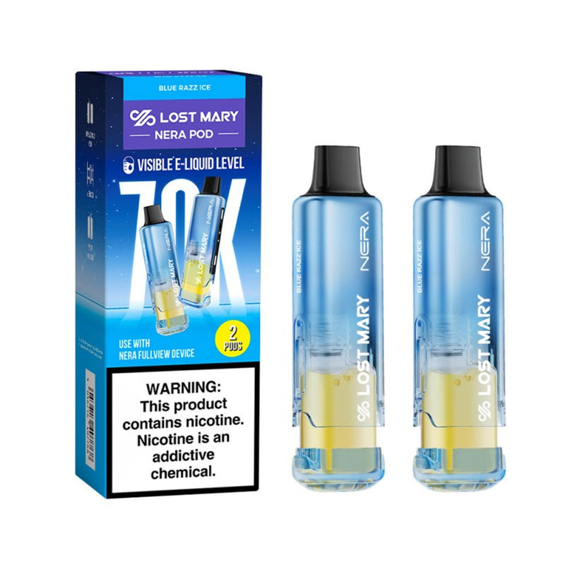 Lost Mary NERA Fullview 70,000 Puffs Pods 24mL 50mg Nic Disposable Vape 5ct Display Box