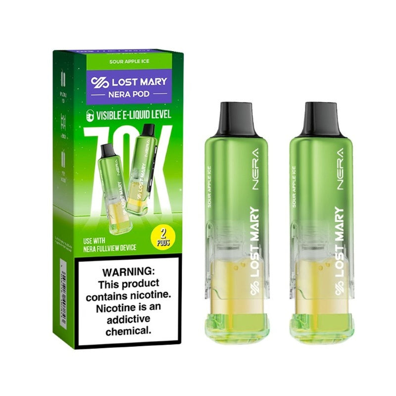 Lost Mary NERA Fullview 70,000 Puffs Pods 24mL 50mg Nic Disposable Vape 5ct Display Box