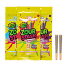 Zour Stash THCA Infused Prerolls 2.5g Pre Priced 2pk $7.99 10ct Display Box