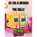Zour Stash THCA Diamond Coated 2g 2pk Prerolls 10ct Display Box