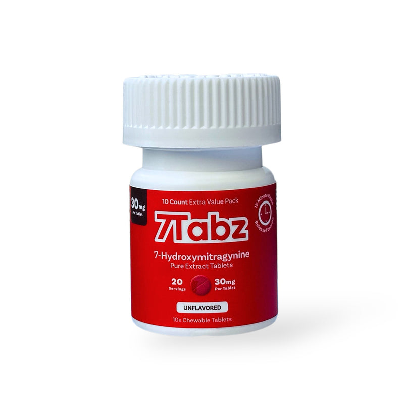 7tabz Extra Strength Pure Extract Tablets 30mg Per Tab 10pk Bottle 6ct Display Box Unflavored