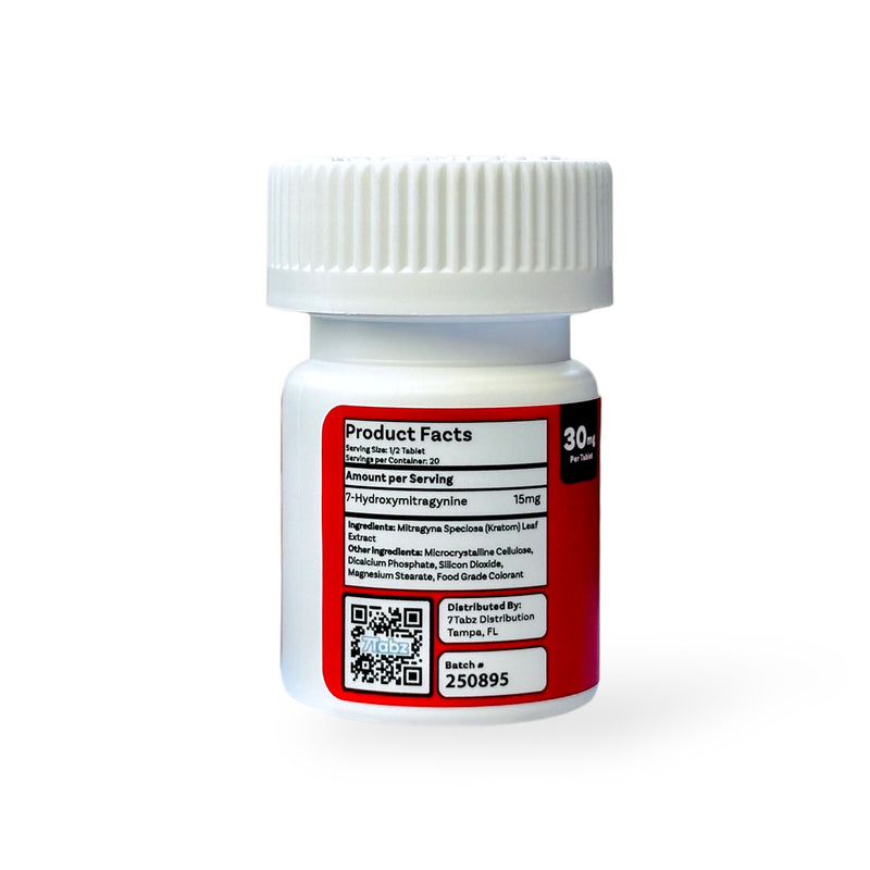 7tabz Extra Strength Pure Extract Tablets 30mg Per Tab 10pk Bottle 6ct Display Box Unflavored