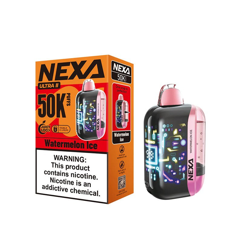 Nexa Ultra ll 50,000 Puffs 20ml Disposable Vape 5ct Display Box