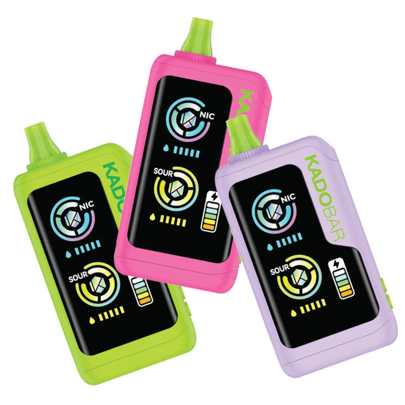 Kado Bar 5% Sour Edition & Control 40,000 Puffs Disposable Vape 5ct Display Box