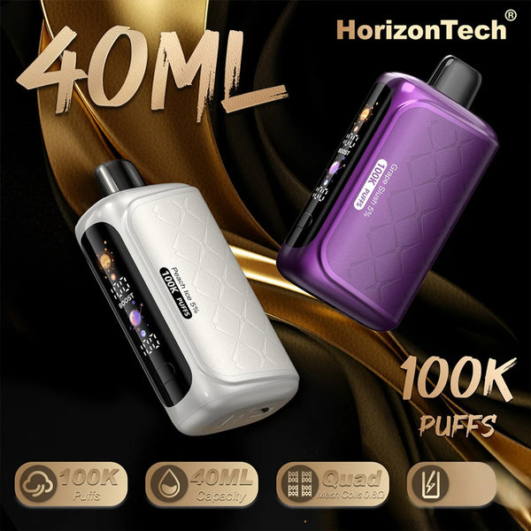 Horizon Tech 100,000 Puffs 40ml Disposable Vape 5ct Display Box