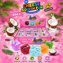 Cheese Squish Fun Coconut Oil Ball Squish 12ct Display Box
