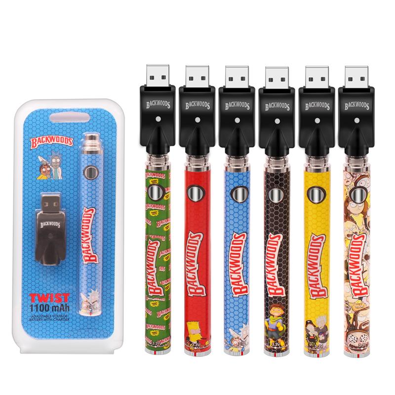 Backwoods & Rick & Morty Twist Silm Pen 400mAh Battery With Charger 1ct - Premium  from H&S WHOLESALE - Just $4.75! Shop now at H&S WHOLESALE